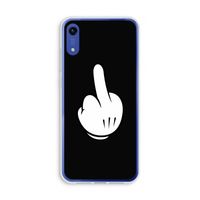 Middle finger black: Honor Play 8A Transparant Hoesje