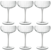 Luigi Bormioli Champagneglazen - Champagnecoupe - Speakeasies - 300 ml - 6 Stuks