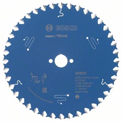 Bosch Accessories Expert for Wood 2608644039 Cirkelzaagblad 184 x 20 x 1.6 mm Aantal tanden: 40 1 stuk(s)