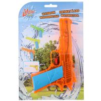 1x Waterpistolen/waterpistool oranje van 18 cm kinderspeelgoed - thumbnail