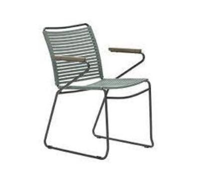Antibes Tuinstoel Mosgroen/Teak-look - Garden impressions