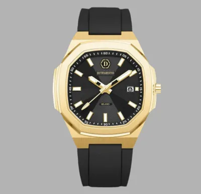 Ditemento Nero Firminho Horloge Heren Goud/Zwart - Maat One Size - Kleur: GoudZwart | Soccerfanshop
