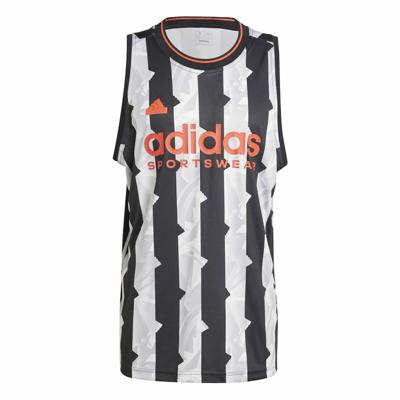 Tank Top Heren Adidas House Of Tiro Tank Top Wit Zwart - Maat: M