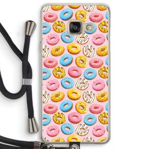 Pink donuts: Samsung Galaxy A3 (2016) Transparant Hoesje met koord