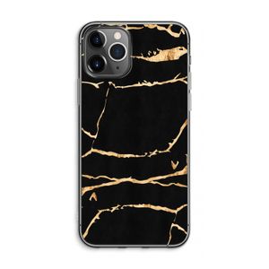 Gouden marmer: iPhone 11 Pro Max Transparant Hoesje