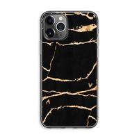 Gouden marmer: iPhone 11 Pro Max Transparant Hoesje