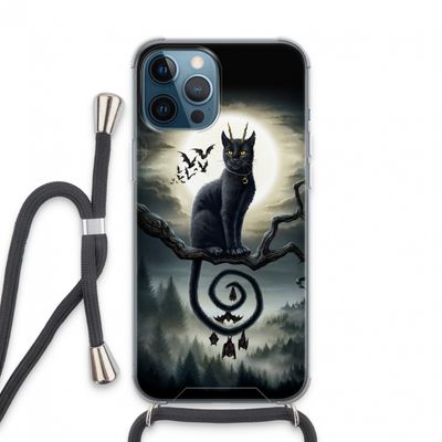 Moonlight Companions: iPhone 13 Pro Max Transparant Hoesje met koord