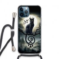 Moonlight Companions: iPhone 13 Pro Max Transparant Hoesje met koord