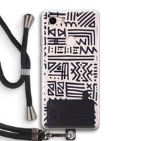 Marrakech print: Pixel 3 Transparant Hoesje met koord
