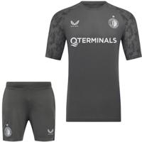 Castore Feyenoord Trainingsset 2025-2026 Donkergrijs Wit