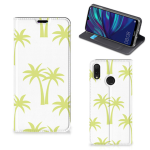 Huawei Y7 hoesje Y7 Pro (2019) Smart Cover Palmtrees