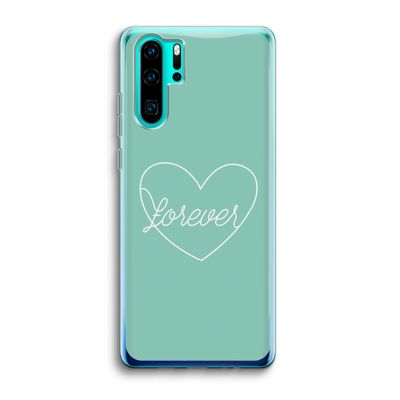 Forever heart pastel: Huawei P30 Pro Transparant Hoesje