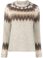 Woolrich pull en maille Fair Isle à col rond - Tons neutres - thumbnail