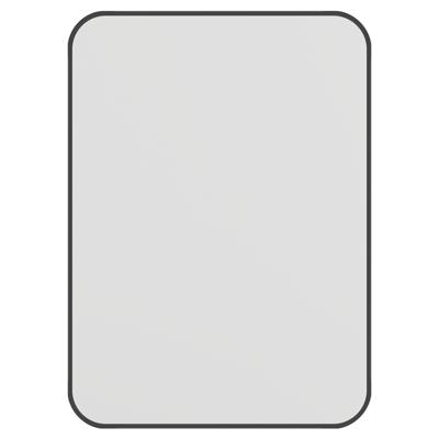 Spiegel Haceka Deco Rechthoek Afgeronde Hoeken 55x40cm Mat Zwart