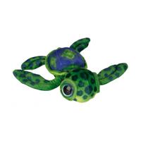 Pluche zeeschildpad knuffel - groen - groot formaat van 39 cm - zeedieren