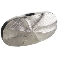 Beliani URGENCH - Bloemenvaas-Zilver-Aluminium - thumbnail