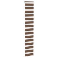 VidaXL Zebra rolgordijn 40x200 cm stofbreedte 35,9 cm polyester bruin