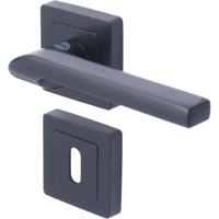 YALE - YPP7-S-PC Vierkante deurkruk van 7 zwart YALE - Sienna model - sleutelpassage