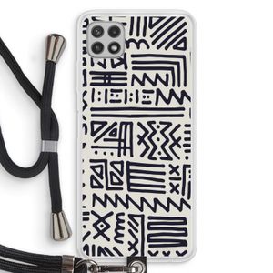 Marrakech print: Samsung Galaxy A22 4G Transparant Hoesje met koord