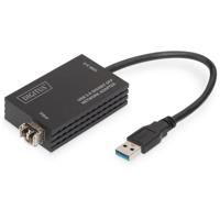 Digitus Computer, Glasvezel, Laptop, USB 3.2 Gen 1 (USB 3.0), Netwerk Adapter [1x USB - 1x SFP-slot] DN-3026 17.00 cm