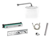 Hansgrohe RainSelect inbouw douchekraan met Saniclear Talpa 20cm douchekop en wandarm regendouche chroom