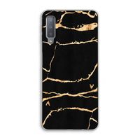 Gouden marmer: Samsung Galaxy A7 (2018) Transparant Hoesje