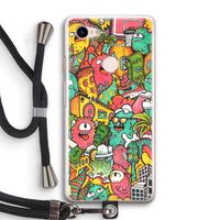 Vexx City: Pixel 3 Transparant Hoesje met koord