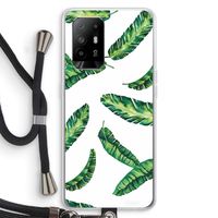 Lange bladeren: Oppo A94 5G Transparant Hoesje met koord