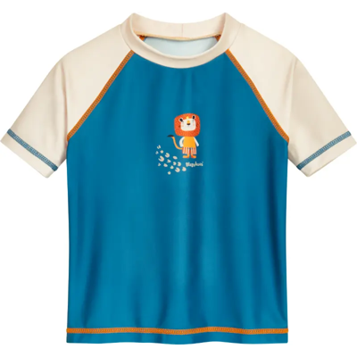 Playshoes zwemshirt korte mouw Jungle Petrol-122-128