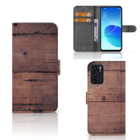 OPPO Reno6 5G Book Style Case Old Wood