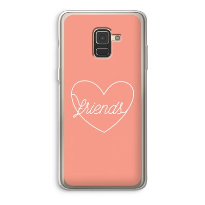 Friends heart: Samsung Galaxy A8 (2018) Transparant Hoesje
