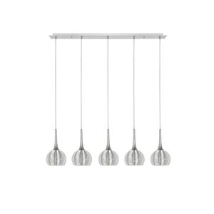 Calabria wit 5 lichts hanglamp
