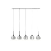 Calabria wit 5 lichts hanglamp