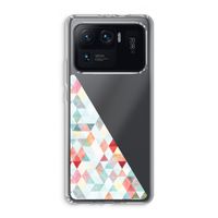 Gekleurde driehoekjes pastel: Xiaomi Mi 11 Ultra Transparant Hoesje