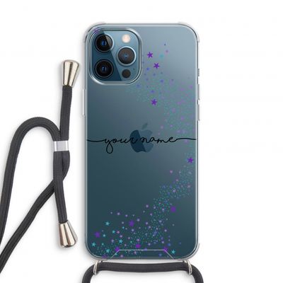 Sterren: iPhone 12 Pro Transparant Hoesje met koord