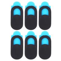 6 stuks universeel ultra-dun ontwerp WebCam cover camera cover voor desktop laptop Tablet telefoons (zwart)