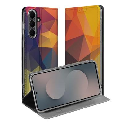Book Wallet Case Samsung Galaxy S25FE Polygon Color