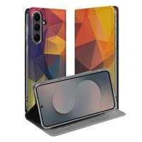 Book Wallet Case Samsung Galaxy S25FE Polygon Color