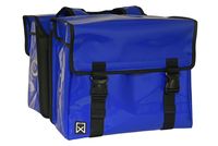 Willex dubbele bisonyl 30 liter fietstas (Kleur: blauw) - thumbnail
