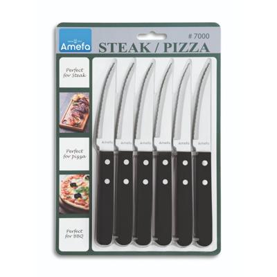 Amefa pizza/steak messenset 6-delig zwart