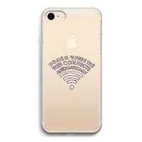 Home Is Where The Wifi Is: iPhone 7 Transparant Hoesje