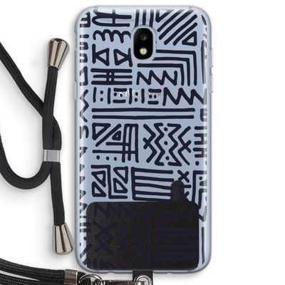 Marrakech print: Samsung Galaxy J5 (2017) Transparant Hoesje met koord
