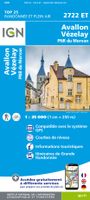 Topografische kaart - Wandelkaart 2722ET Avallon - Vézelay | IGN - Institut Géographique National