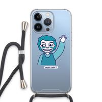 Zwaai: iPhone 13 Pro Transparant Hoesje met koord