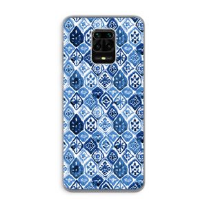 Blauw motief: Xiaomi Redmi Note 9 Pro Transparant Hoesje