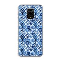 Blauw motief: Xiaomi Redmi Note 9 Pro Transparant Hoesje