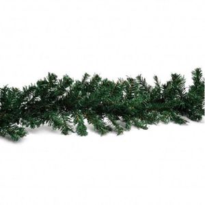 Set van 4x stuks kerst guirlande dennen slingers groen 270 cm