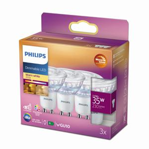 Philips 2,6W - GU10 - 2200-2700K - 230 lumen set van 3 929002065556