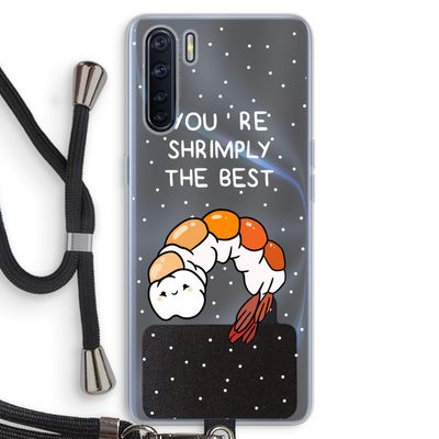 You're Shrimply The Best: Oppo A91 Transparant Hoesje met koord