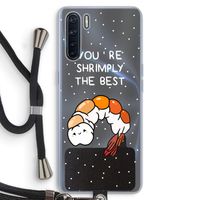 You're Shrimply The Best: Oppo A91 Transparant Hoesje met koord